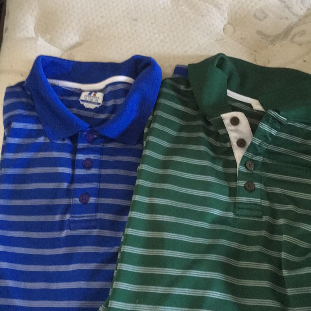 2 RUSSELL GOLF SHIRTS XL!!!